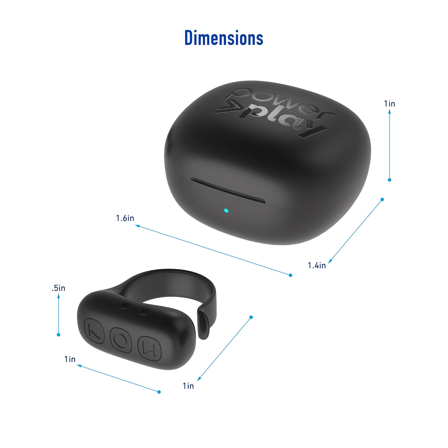 Soundplay Smart Remote Ring, Bluetooth Tiktok Scrolling Ring