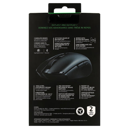 Razer RZ0103730100R3U1 Orochi V2 Wireless Optical Gaming Mouse - Black