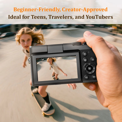 NBD Digital Camera 4K 56MP Cameras for Photography for Youtube with 32GB SD Card