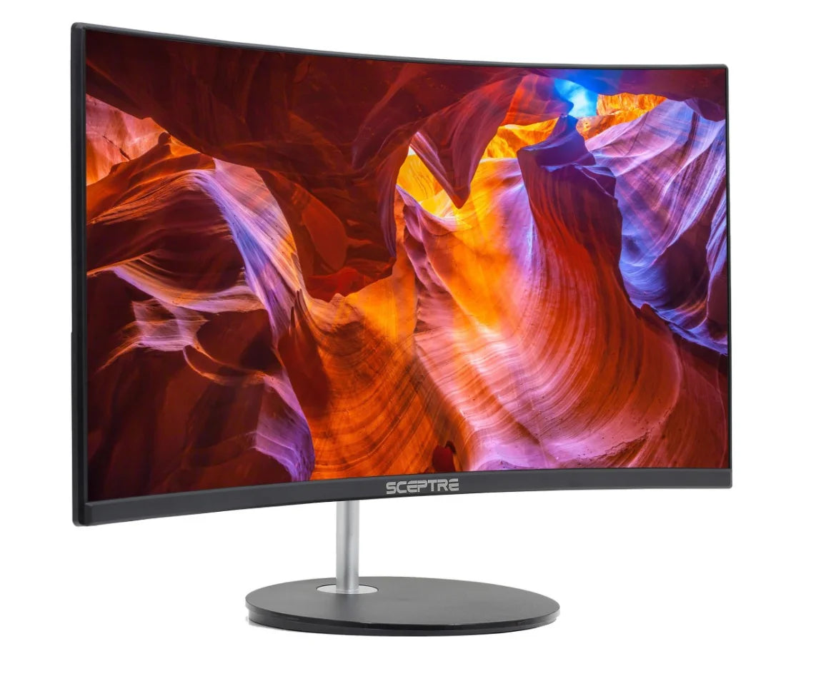 Sceptre 24" Curved 1920X1080 HDMI VGA 75Hz 8Ms HD LED Monitors - C248W-1920RN