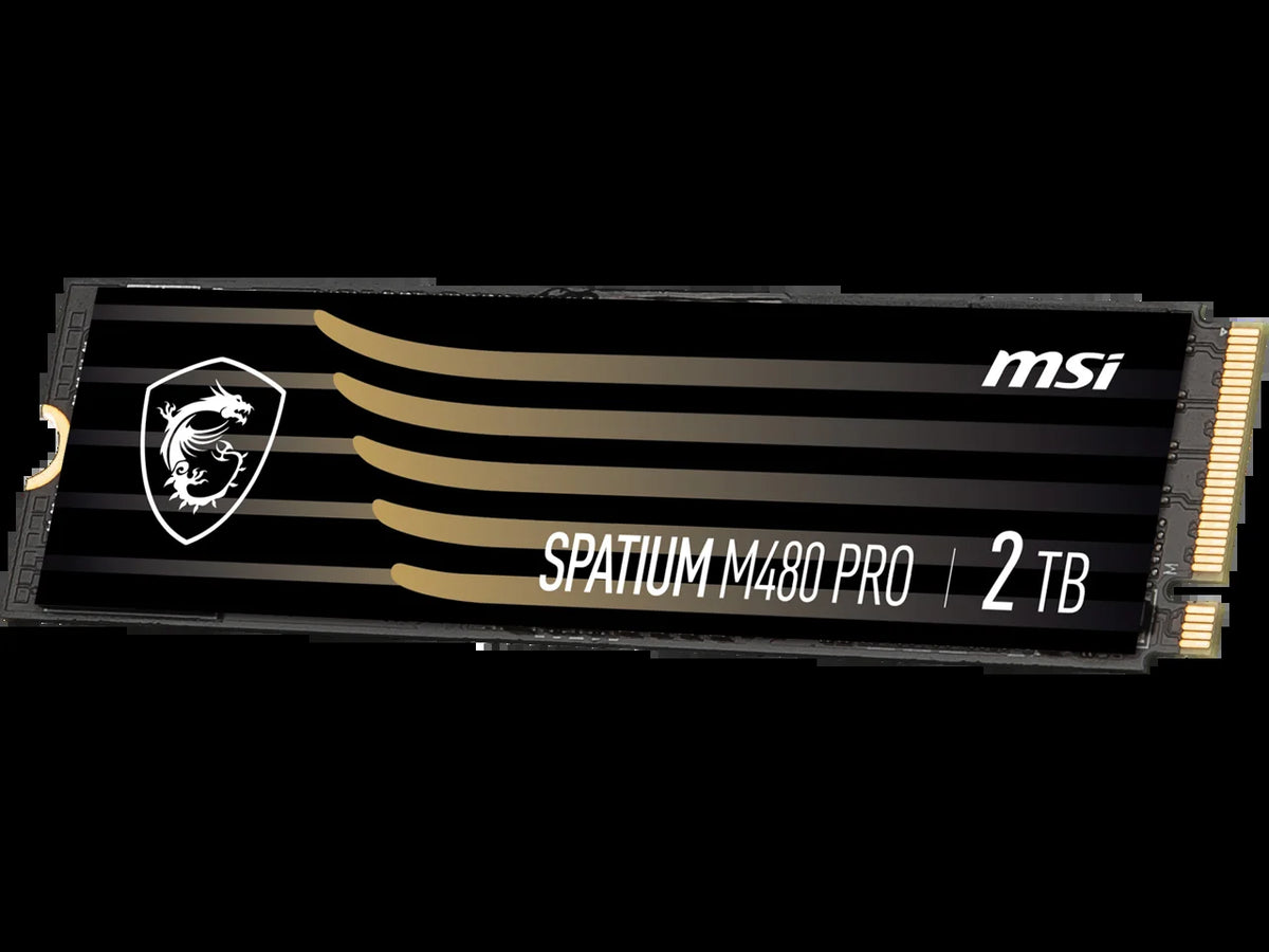 MSI SPATIUM M480 PRO Pcie 4.0 Nvme M.2 - 2TB, 2GB Cache, R/W 7400 - 7000, - Solid State Drive