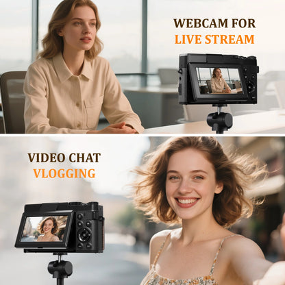 NBD Digital Camera 4K 56MP Cameras for Photography for Youtube with 32GB SD Card