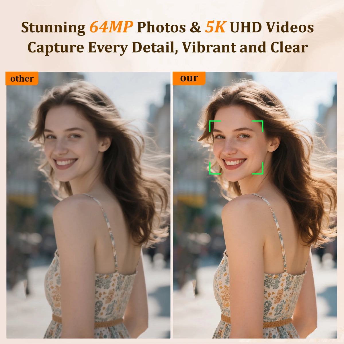 NBD Digital Camera 4K 56MP Cameras for Photography for Youtube with 32GB SD Card