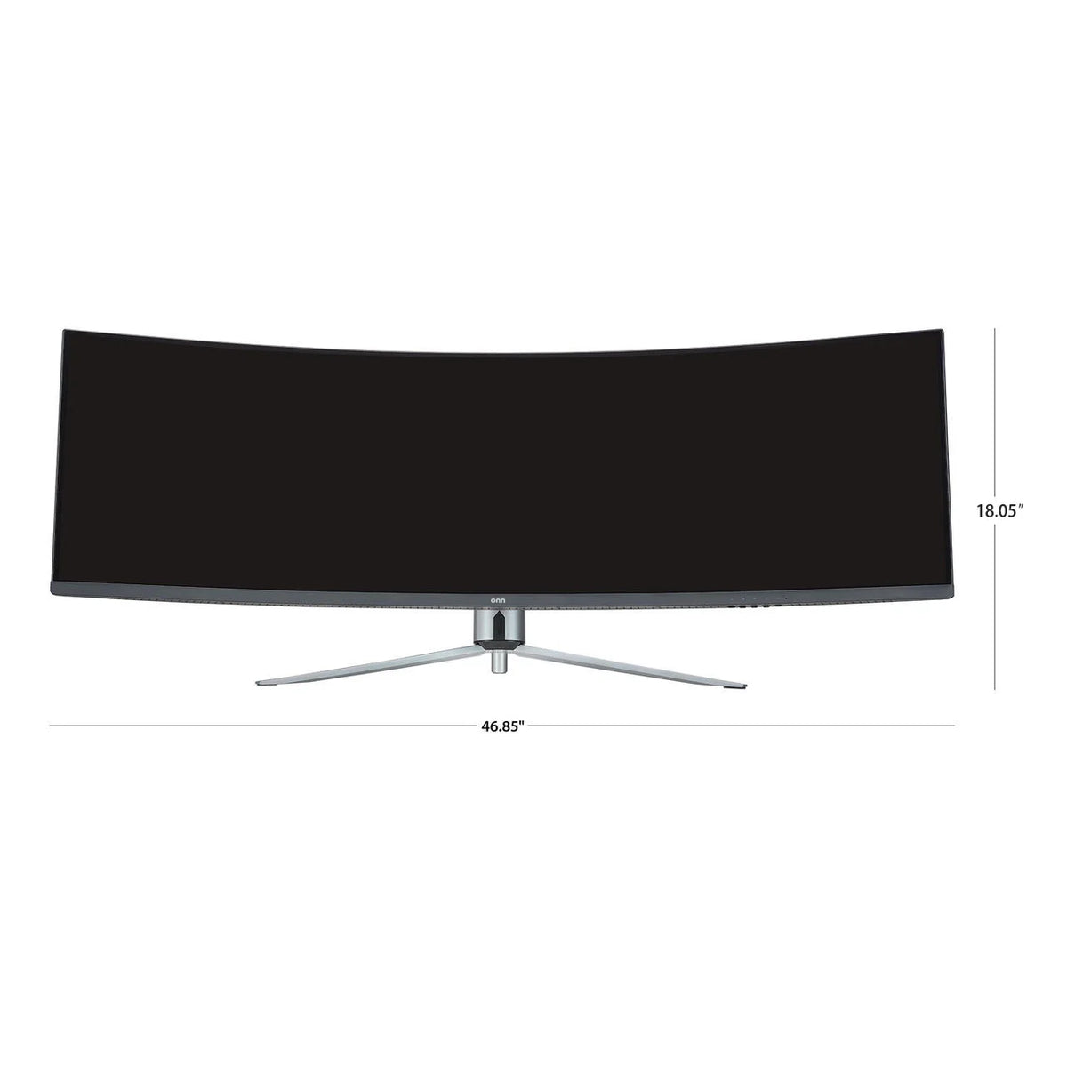 Onn 49" 3840 X 1080P Curved Dual FHD Gaming Monitor, Black, 100133225