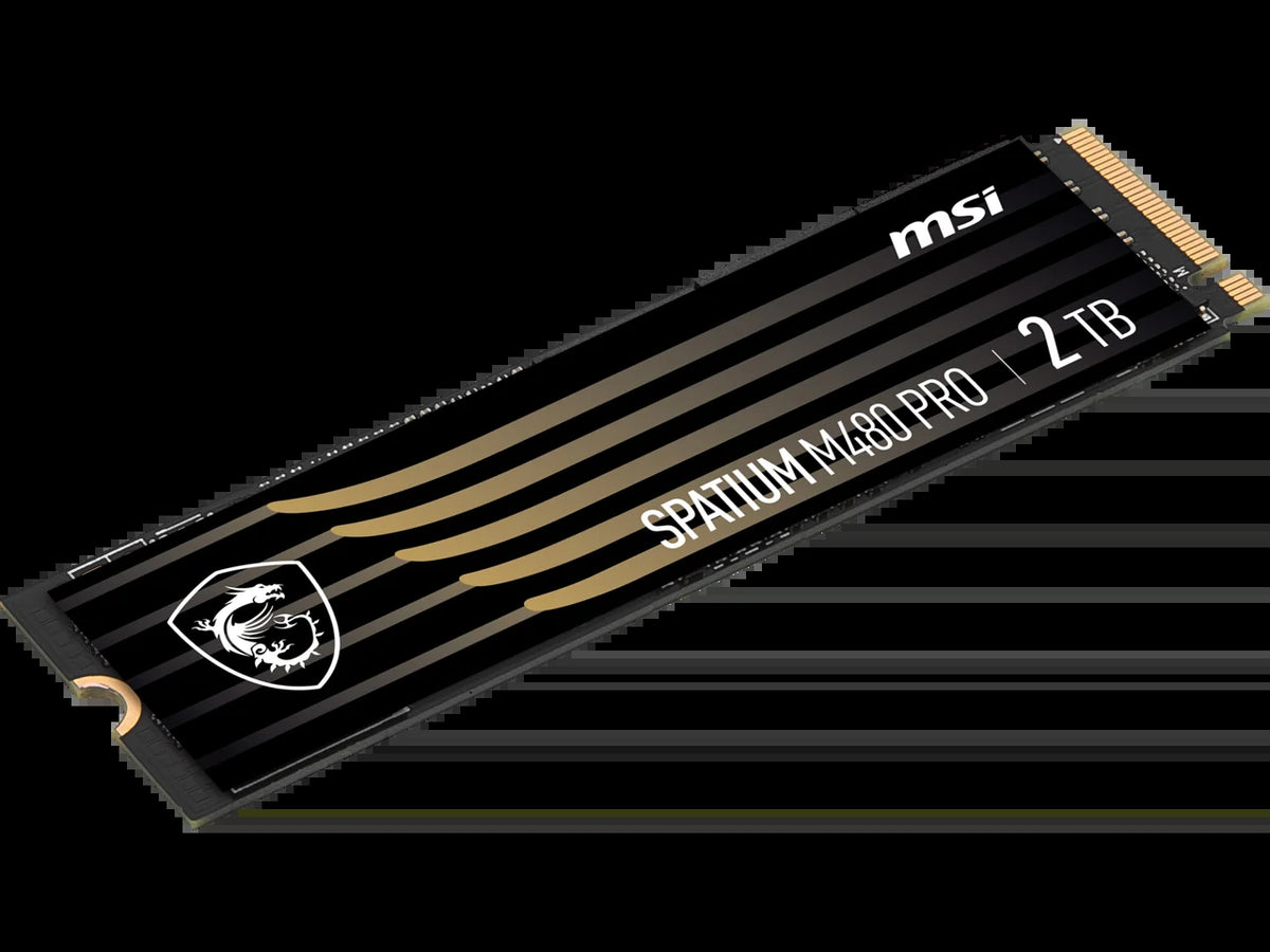 MSI SPATIUM M480 PRO Pcie 4.0 Nvme M.2 - 2TB, 2GB Cache, R/W 7400 - 7000, - Solid State Drive