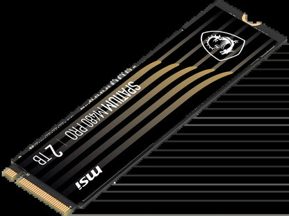 MSI SPATIUM M480 PRO Pcie 4.0 Nvme M.2 - 2TB, 2GB Cache, R/W 7400 - 7000, - Solid State Drive
