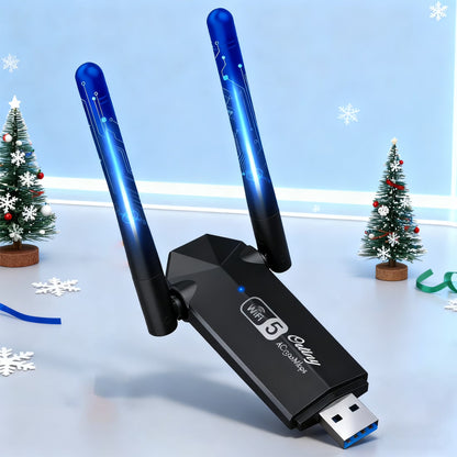 Ortiny 1300Mbps USB 3.0, 867Mbps on 5Ghz / 400Mbps on 2.4Ghz Dual-Band USB Wi-Fi Adapter